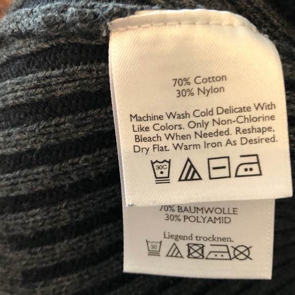 Eddie Bauer Long Cable Knit Zipper Thumbholes XS - Picture 7 of 7